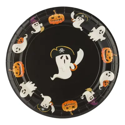 Papperstallrikar Roliga Spöken & Pumpor - 8-pack