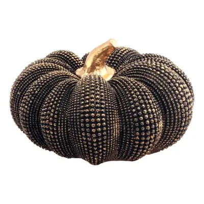 Pumpa Halloween Antik Guld Dekoration