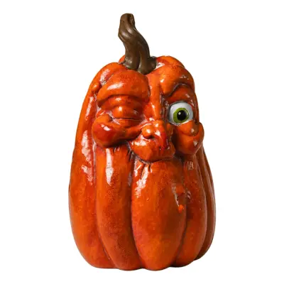 Pumpa Halloween med Ansikte Stor