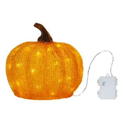 Pumpa i Akryl Utomhusbelysning - 20 cm