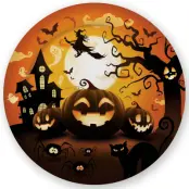Pumpa Papperstallrik 6-pack