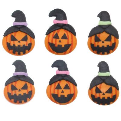 Pumpor 2D Muffinsdekoration 3,8x2,6 cm 72-pack