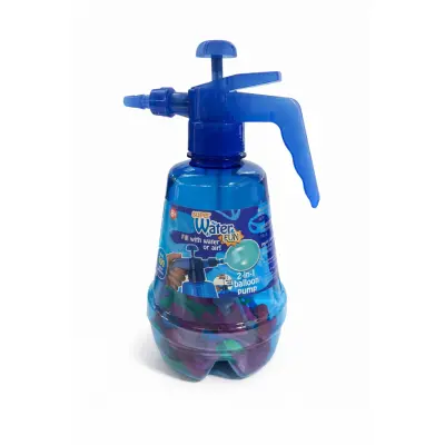 Pumpspruta med 100 Vattenballonger Blå - Leksaksaffären -  Leksaksaffären