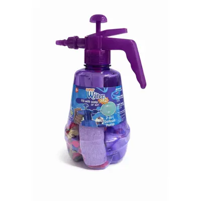 Pumpspruta med 100 Vattenballonger Lila - Leksaksaffären -  Leksaksaffären