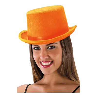 Sammetshatt Orange - One size