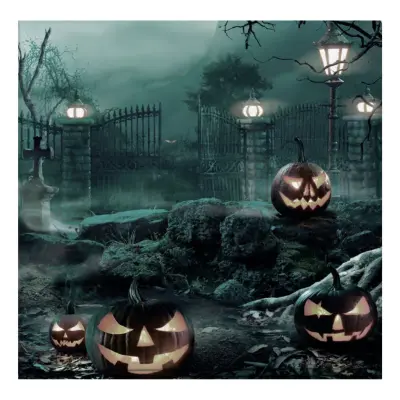 Servetter Kyrkogård Halloween - 20-pack