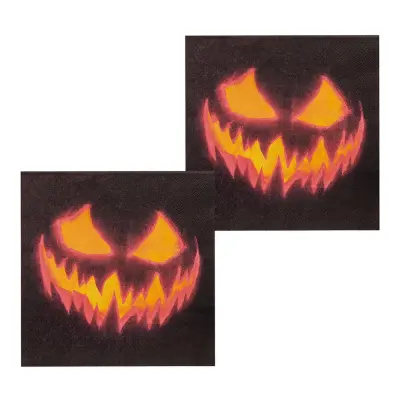 Servetter Läskig Pumpa - 12-pack