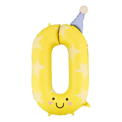 Sifferballong Partyhatt - Siffra 0