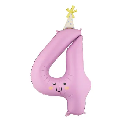 Sifferballong Partyhatt - Siffra 4