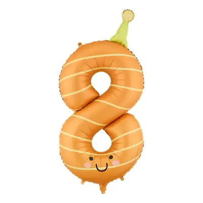 Sifferballong Partyhatt - Siffra 8