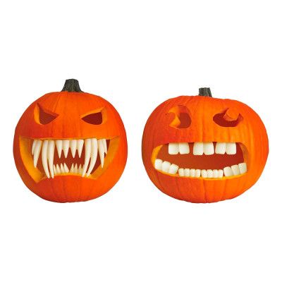 Tänder Dekoration till Pumpa - 1-pack