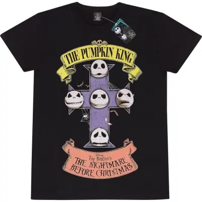 The Nightmare Before Christmas - Disney T-shirt - The Pumpkin King - S XXL - för Herr - svart