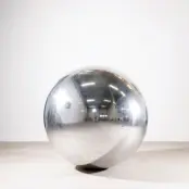 Uppblåsbar Spegelboll Silver - 100 cm