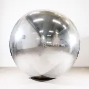 Uppblåsbar Spegelboll Silver - 150 cm
