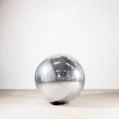 Uppblåsbar Spegelboll Silver - 80 cm