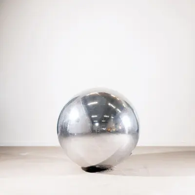 Uppblåsbar Spegelboll Silver - 80 cm