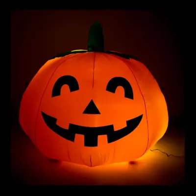 Uppblåsbar Stor Pumpa med Ljus