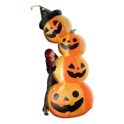 Uppblåsbara Halloweenpumpor med Belysning