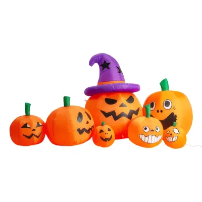 Uppblåsbara Pumpor Halloween med Belysning