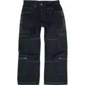 Chet Rock Jeans - Monaghan Utility Jeans - W32L32 W36L32 - för Herr - svart