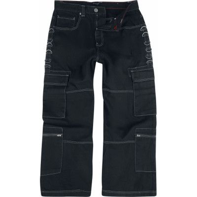 Chet Rock Jeans - Monaghan Utility Jeans - W32L32 W36L32 - för Herr - svart