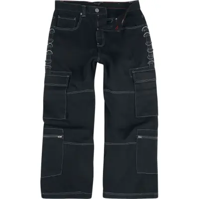 Chet Rock Jeans - Monaghan Utility Jeans - W32L32 W36L32 - för Herr - svart