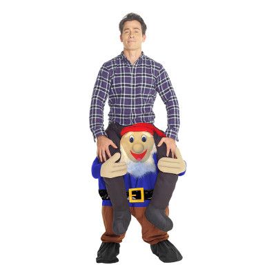 Trädgårdstomte Piggyback Maskeraddräkt - One size