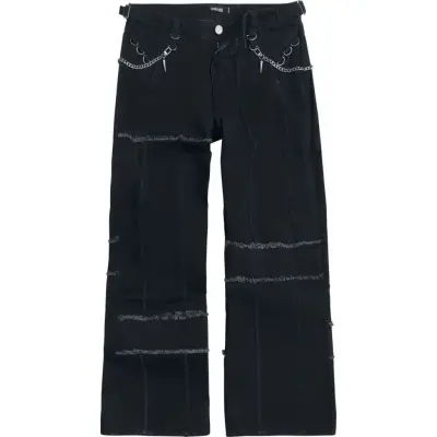 Gothicana by EMP - Gothic Jeans - Eternal Allure - W32L32 W36L34 - för Herr - svart