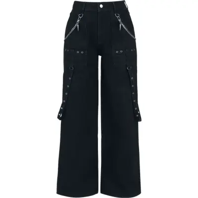 Gothicana by EMP - Gothic Tygbyxor - Eternal Allure - W26L30 W32L32 - för Dam - svart