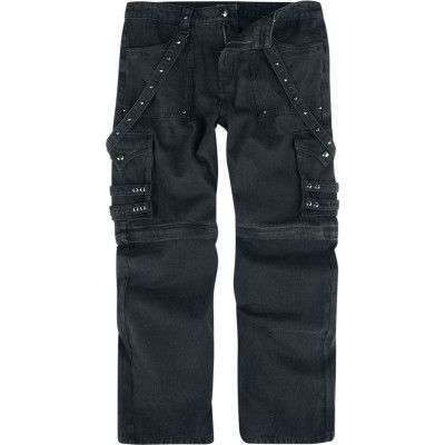 Gothicana by EMP Jeans - Jetarel - W30L32 W34L34 - för Herr - svart