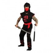 Ninja med Muskelbröst Barn Maskeraddräkt - Large