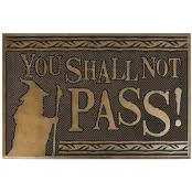Sagan om Ringen Dörrmatta - You Shall Not Pass - för None - flerfärgad