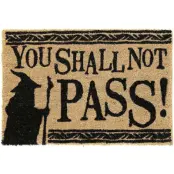 Sagan om Ringen Dörrmatta - You Shall Not Pass! - för None - brun/svart