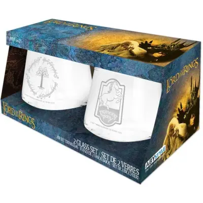 Sagan om Ringen Glas-set - Gläser Set - Prancing Pony und Gondor - för None - transparent