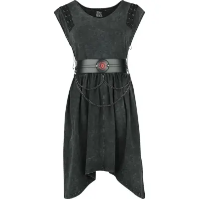 Sagan om Ringen - Gothic Halvlång klänning - Mordor - M L - för Dam - svart