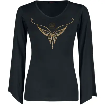 Sagan om Ringen Långärmad tröja - Elven - S XL - för Dam - svart