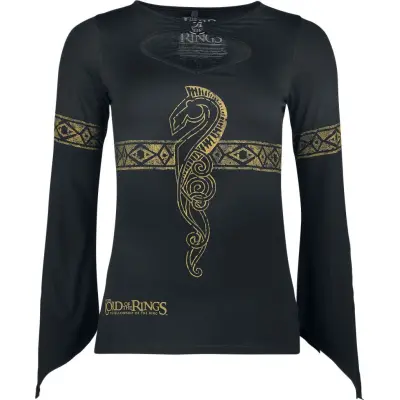 Sagan om Ringen Långärmad tröja - Horse Of Rohan - L XXL - för Dam - svart