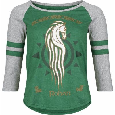 Sagan om Ringen Långärmad tröja - Rohan - S XXL - för Dam - grön/grå