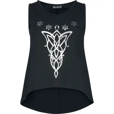 Sagan om Ringen Linnen - Arwens Evenstar - M 3XL - för Dam - svart