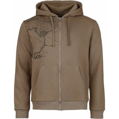 Sagan om Ringen Luvjacka - Rohan Gondor Map - S 3XL - för Herr - ljusbrun