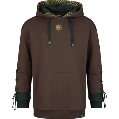 Sagan om Ringen Luvtröja - Kapuzenpullover Rohirrim - Oversize - L XXL - för Herr - brun