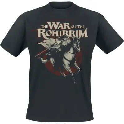 Sagan om Ringen T-shirt - Die Schlacht der Rohirrim - Hera Riding - S 4XL - för Herr - svart