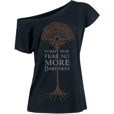 Sagan om Ringen T-shirt - No More Darkness - S 5XL - för Dam - svart