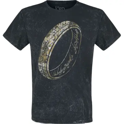 Sagan om Ringen T-shirt - One Ring To Rule Them All - M - för Herr - svart