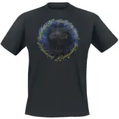 Sagan om Ringen T-shirt - Ring & Tree Of Gondor - Goldprint - XL 5XL - för Herr - svart