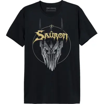 Sagan om Ringen T-shirt - Sauron Helmet - S XXL - för Herr - svart