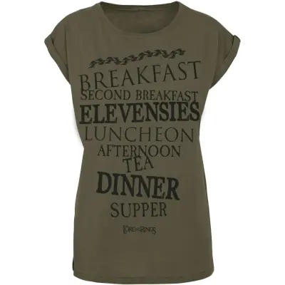 Sagan om Ringen T-shirt - Shire Food - XS XXL - för Dam - oliv