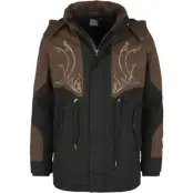 Sagan om Ringen Vinterjacka - Elven Warriors - M XXL - för Herr - svart/brun