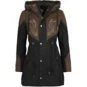 Sagan om Ringen Vinterjacka - Elven Warriors - S XXL - för Dam - svart/brun