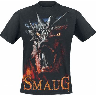 The Hobbit T-shirt - Smaug - L - för Herr - svart